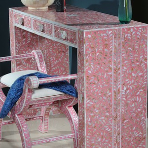 Table console décorative en nacre pour chambre et salon, meuble de décoration - Product Image 3