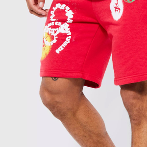Short décontracté pour homme avec logo personnalisé, séchage rapide, 100 % coton respirant, impression numérique, taille mi-élastique, poche unie - Product Image 5