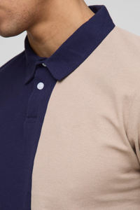 T-shirt d'été décontracté à manches courtes 100 % coton, bicolore, respirant, écologique, séchage rapide, avec logo personnalisé de haute qualité et impression à 2 boutons - Product Image 2