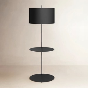 Lampadaire de luxe avec base en marbre et structure en métal doré pour projets de villas et de halls d'entrée - Product Image 5