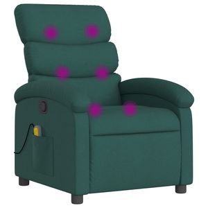 Sillón Reclinable de Masaje Verde Oscuro - Product Image 2