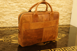 Luxury <b>Laptop</b> Sleeve Custom Genuine Leather Coffee Color High Quality Soft <b>Case</b> Trendy OEM Bag Men <b>Women</b> Wholesale Portable - Product Image 1