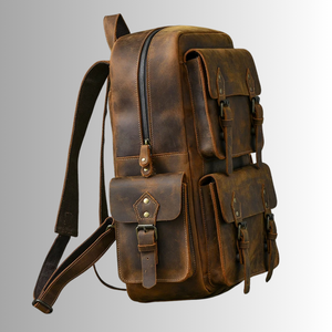 Top Quality Vintage Leather Made Leather <b>Backpacks</b> Custom Stylish Lightweight <b>Large</b> Capacity <b>Backpack</b> At Best Price - Product Image 3
