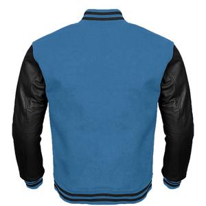 Veste universitaire brodée de couleur unie pour l'extérieur, prix de gros fabricant - Product Image 2