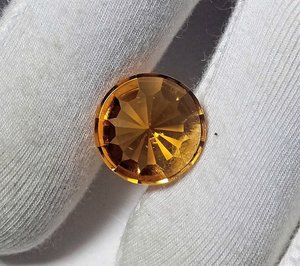 Citrine naturelle, pierre précieuse en vrac, coupe ronde en forme de fleur, pierre de haute qualité pour la fabrication de bijoux, conception de pendentif et d'anneau - Product Image 4