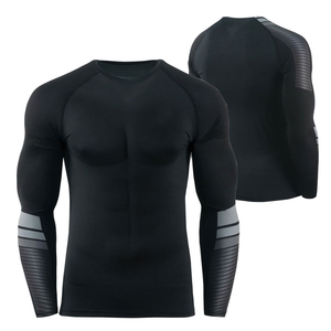 Camiseta de compresión para gimnasio y entrenamiento, de poliéster y spandex de primera calidad, para hombre. - Product Image 4