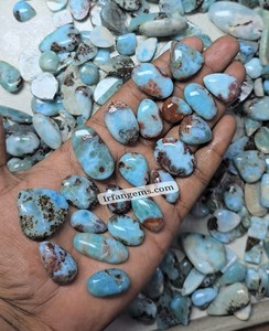 Larimar 100% naturel Irfan Gems, évalué par un tiers, 20-40mm, formes variées, pierres pour la fabrication de bijoux faits à la main, prix de gros, lot en vrac - Product Image 3