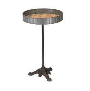 Mesa Auxiliar Industrial de Metal de Última Generación con Estructura con Recubrimiento en Polvo para Área de Recepción de Oficina y Estilo Profesional - Product Image 3