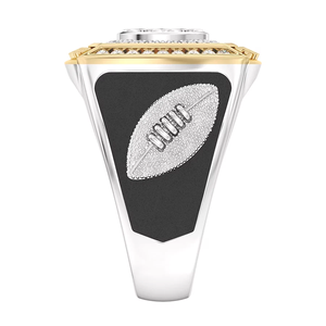 Anillo de Campeonato de los Pittsburgh Steelers, Chapado en Oro de 18K, con Incrustaciones de Diamantes, Anillo de Cóctel de Lujo para Hombre - Product Image 3