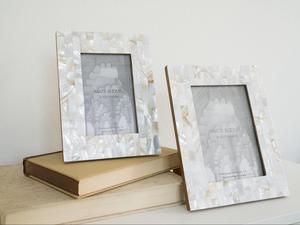 Cadre photo mosaïque en nacre et os de haute qualité, fait main, décoratif pour la maison et le bureau - Product Image 2