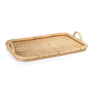 Rectangular rattan <b>storage</b> <b>trays</b> decorative <b>tray</b> for placing candle jewelry competitive price - Product Image 4