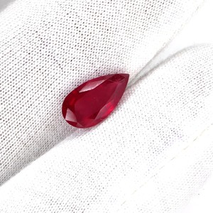 Rubis naturels de Bangkok, formes poire calibrées 8x10mm, pierres précieuses de rubis naturelles facettées en vrac pour la fabrication de bijoux, prêtes à l'emploi - Product Image 5