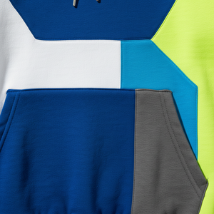 Sweat-shirt à capuche streetwear hip-hop de haute qualité 2024 pour homme, en molleton épais, coupe oversize, avec patchwork graphique et blocs de couleur - Product Image 4