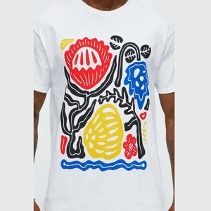 T-shirt pour homme surdimensionné personnalisé en coton 100% avec graphismes, impression sérigraphique personnalisée, manches courtes, haute qualité, respectueux de l'environnement - Product Image 3
