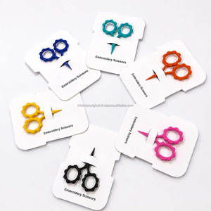 Custom Logo Flower Handle <b>Sewing</b> <b>Scissors</b> Assorted Colors for Embroidery and Crafts - Product Image 1