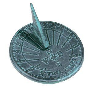 Elegant Metal Claddagh <b>Sundial</b> Sculpture With Engraved Detailing For Luxury Home <b>Garden</b> Decoration Accessories - Product Image 1