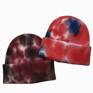 Bonnet d'hiver en acrylique tendance unisexe, rose dégradé, tricot côtelé, bonnet chaud pour temps froid - Product Image 5