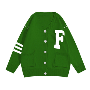Make Your Custom Good Quality for Sorority/Fraternity/Schools/Colleges/Universities Logos Knitted <b>Cardigans</b> <b>Sweaters</b> for Unisex - Product Image 2