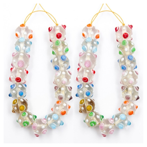 Perles de verre artisanales multicolores de luxe 12 mm |   Perles en verre artisanales pour la fabrication de bijoux, la création de colliers et les projets de bricolage - Product Image 1