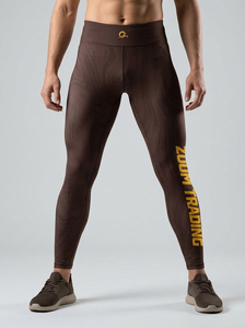 Leggings de compression respirants pour hommes, personnalisés par sublimation, pour la course et la gym, avec taille élastique - Product Image 2