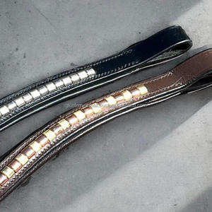 Diseño superior Fancy Clincher Chain Decorativo Todas las formas canal vacío cuero caballo ceja banda con vaca suave acolchado y costura - Product Image 3