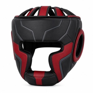 Protection de tête de boxe intégrale de haute qualité au design écologique, personnalisable en cuir véritable/PVC, confortable et protectrice - Product Image 4