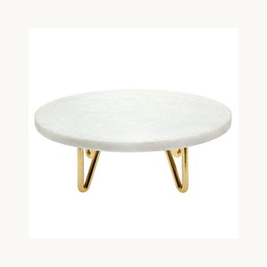 New Arrival <b>Marble</b> And Metal <b>Cake</b> <b>Stand</b> With High Quality Cupcake Pastry Serving <b>Stand</b> For Birthday Party Use - Product Image 2