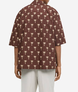 Chemises brodées pour hommes en polyester OEM, manches longues, coupe oversize, blouses décontractées blanches pour hommes – Offre spéciale - Product Image 3