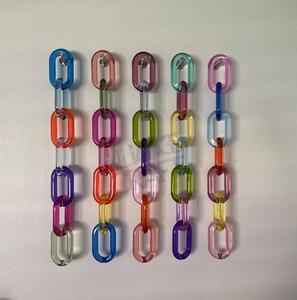 Accessoires de luxe personnalisés, chaînes décoratives multi-usages, chaînes en résine épaisse, chaînes en acrylique, décoration murale - Product Image 1