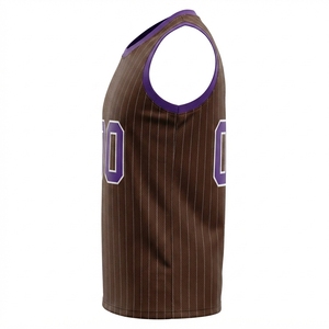 Maillot et short de basketball 100 % polyester à séchage rapide, taille élastique, personnalisable, best-seller, design réversible - Product Image 2