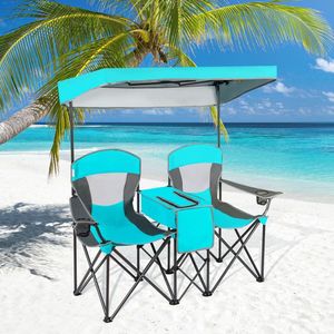 Portable Folding <b>Camping</b> <b>Canopy</b> <b>Chair</b> with Cup Holder Outdoor Furniture - Product Image 2