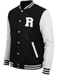 Chaqueta Varsity Letterman para Hombre, Cuerpo de Lana, Mangas de Cuero Sintético, Chaqueta Bomber de Béisbol, Personalizada, OEM, ODM, Venta al Por Mayor - Product Image 2