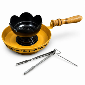 Plateau écologique en laiton pour encens et diffuseur de parfum d'ambiance, avec porte-cônes floraux et récupérateur de cendres, parfum bois de santal indien estival - Product Image 6