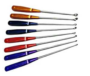 Cureta Recta de Acero Inoxidable de Grado Médico ARISTON de 11.34 Pulgadas, N.° 0, Ancho 5.200 mm, No Estéril, Instrumento Manual con Certificación CE - Product Image 2