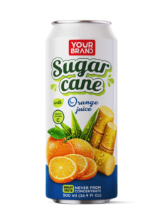 Fabricant fournisseur du Vietnam, jus de canne à sucre 500ml VOTRE MARQUE avec jus d'orange, étiquette privée OEM ODM personnalisable - Product Image 1
