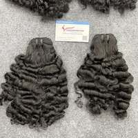 Meilleur choix pour des extensions de cheveux naturels vietnamiens Remy de haute qualité, bouclés à la vapeur, double trame, disponibles