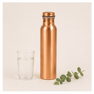 Pure <b>Copper</b> Eco-Friendly Water Bottle Modern Ayurvedic Health Benefits Leak-Proof Jointless Design Premium Handmade Customized - Product Image 2