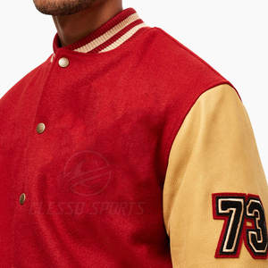 Chaqueta Letterman para Hombre, Manga Larga, Clásica, Informal, Abrigo Cálido para Uso Diario, Chaqueta Letterman Clásica para Hombre - Product Image 6