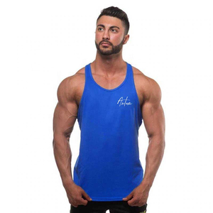 Mens Gym Tank Tops Sleeveless High Elastic Cotton Workout Tank Tops <b>Running</b> Fitness Wear For Wholesale Bulk Orders - Product Image 2