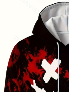 Men's Smiling Face <b>Camouflage</b> Pattern Digital Printed Winter Woven Thermal Street Style Fashion Novelty Sports Set 100% - Product Image 3