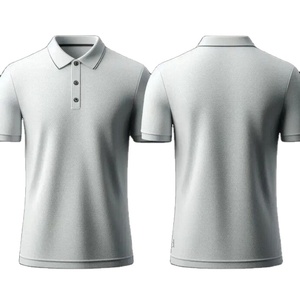 Polo informal de negocios de verano para hombre al por mayor cómodo 100% algodón poliéster manga corta transpirable - Product Image 3