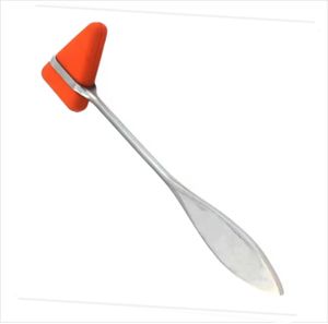 Marteau réflexe en aluminium et caoutchouc argenté, certifié CE, garantie 3 ans, outil de formation pour étudiants en médecine - Product Image 6