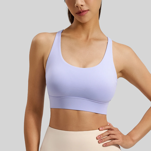 Breathable Mesh Sports <b>Bra</b> High Impact Workout Top for Yoga Gym - Product Image 1