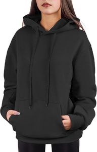 Nouveau Sweat à Capuche Unisexe Oversize 2026 – Couleur Unie, Coton Tricoté, Design Décontracté avec Poches, Coupe Classique pour l'Automne - Product Image 3
