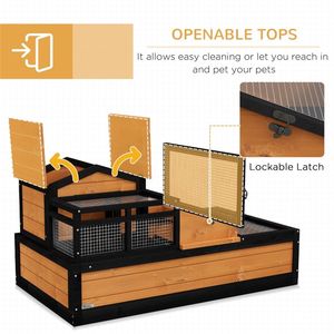 Casetta per Animali Domestici in Legno di Abete Resistente ai Morsi/Habitat per Tartarughe per Piccoli Animali - Classica Casetta per Criceti per Uso Interno/Esterno - Product Image 5