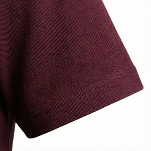Polo à manches courtes pour homme, couleur marron, fermeture éclair sur le devant, tricoté, uni, décontracté, coupe classique - Product Image 6