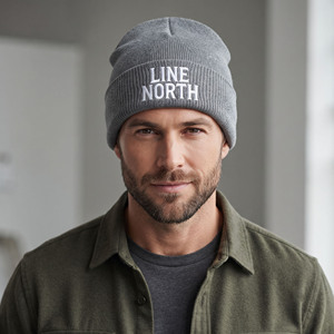 Gorro de Lana Personalizado con Logotipo Bordado para Hombre, Gorro de Invierno Cálido, Gorro de Punto Suave, OEM ODM, Gorro de Punto Informal de Invierno, Talla Adulto 56-58CM - Product Image 1