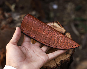 Handmade <b>Leather</b> Knife Sheath with Belt Clip Custom Fixed Blade Sheath for EDC & Hunting Knives Wholesale Outdoor Gear - Product Image 4
