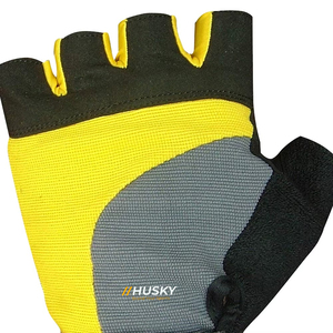 Gants de musculation et de cyclisme HUSKY SPORTSWEAR personnalisés unisexes à demi-doigts, antichoc, respirants, rembourrés en microfibre - Product Image 5