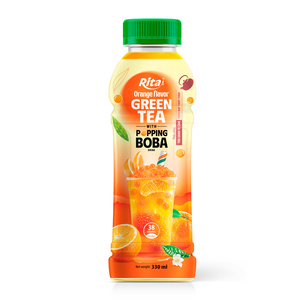 Thé à bulles de qualité supérieure, marque Rita, bouteille PET de 330 ml, livraison rapide, saveur de thé noir à la fraise, services OEM ODM - Product Image 4